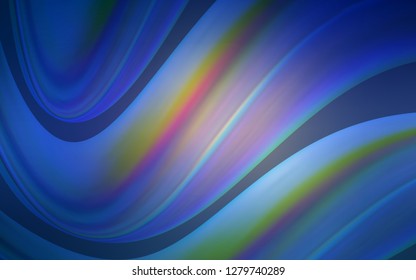 Dark Pink, Blue vector template with abstract circles. A vague circumflex abstract illustration with gradient. Textured wave pattern for backgrounds.