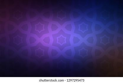 Dark Pink, Blue vector template with sky stars. Shining colored illustration with stars. Pattern for websites, landing pages.