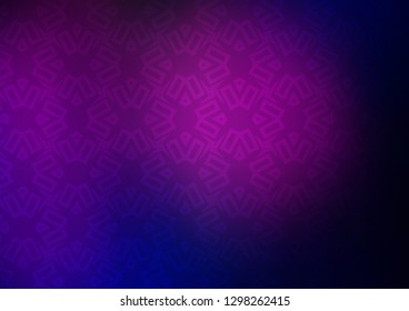 Dark Pink, Blue vector template with triangles, squares. Abstract illustration with colorful lines, cubes. Smart design for your business advert.