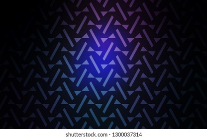 Dark Pink, Blue vector template with lines, triangles. Illustration with set of colorful triangles, lines. Pattern for commercials.