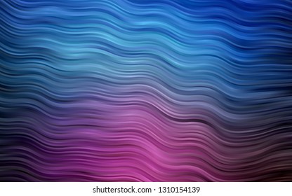 Dark Pink, Blue vector template with liquid shapes. Blurred geometric sample with gradient bubbles.  The elegant pattern for brand book.