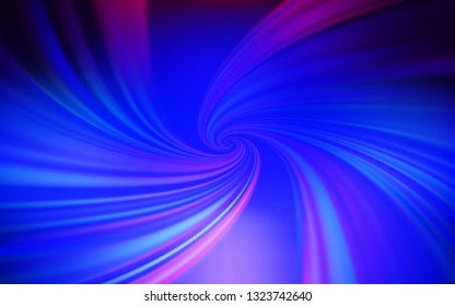 Dark Pink, Blue vector template with wry lines. A sample with colorful lines, shapes. Abstract style for your business design.
