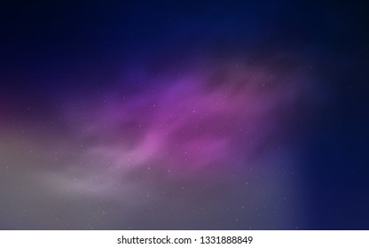Dark Pink, Blue vector template with space stars. Modern abstract illustration with Big Dipper stars. Template for cosmic backgrounds.