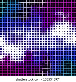 Dark Pink, Blue vector template with rectangles. Illustration with a set of gradient rectangles. Pattern for commercials, ads.