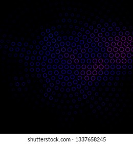 Dark Pink, Blue vector template with circles. Illustration with set of shining colorful abstract spheres. Design for your commercials.
