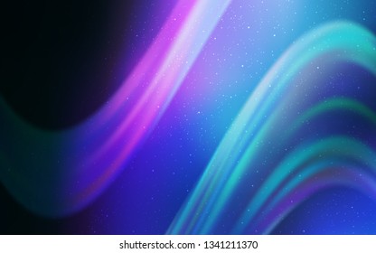 Dark Pink, Blue vector template with space stars. Shining colored illustration with bright astronomical stars. Pattern for astrology websites.