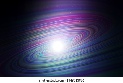 Dark Pink, Blue vector template with space stars. Blurred decorative design in simple style with galaxy stars. Pattern for astronomy websites.