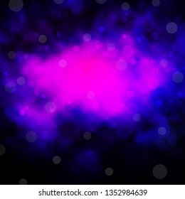Dark Pink, Blue vector template with circles. Glitter abstract illustration with colorful drops. Pattern for websites, landing pages.