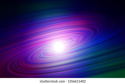 Dark Pink, Blue vector template with space stars. Shining illustration with sky stars on abstract template. Smart design for your business advert.