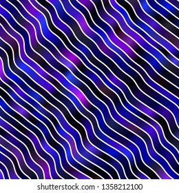 Dark Pink, Blue vector template with curves. Gradient illustration in simple style with bows. Pattern for commercials, ads.