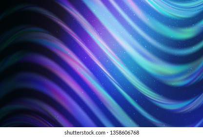 Dark Pink, Blue vector template with space stars. Modern abstract illustration with Big Dipper stars. Pattern for astronomy websites.