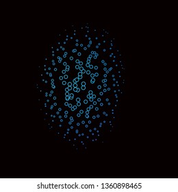 Dark Pink, Blue vector template with circles. Illustration with set of shining colorful abstract spheres. New template for your brand book.