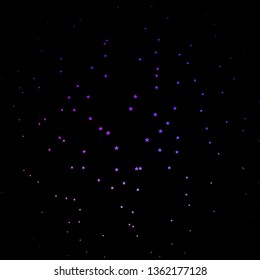 Dark Pink, Blue vector template with neon stars. Shining colorful illustration with small and big stars. Pattern for wrapping gifts.