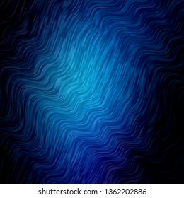 Dark Pink, Blue vector template with wry lines. Brand new colorful illustration with bent lines. Template for cellphones.