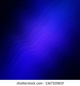 Dark Pink, Blue vector template with curved lines. Abstract illustration with gradient bows. Pattern for booklets, leaflets.