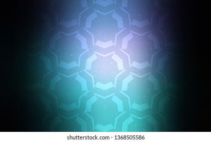 Dark Pink, Blue vector template with lines. Glitter abstract illustration with wry lines. Brand new design for your ads, poster, banner.