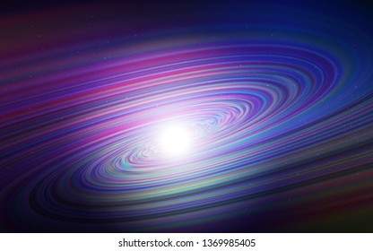 Dark Pink, Blue vector template with space stars. Blurred decorative design in simple style with galaxy stars. Smart design for your business advert.