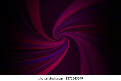 Dark Pink, Blue vector template with bent lines. An elegant bright illustration with gradient. Brand new design for your ads, poster, banner.