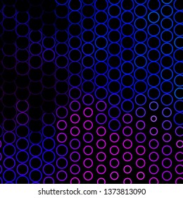 Dark Pink, Blue vector template with circles. Abstract colorful disks on simple gradient background. New template for your brand book.