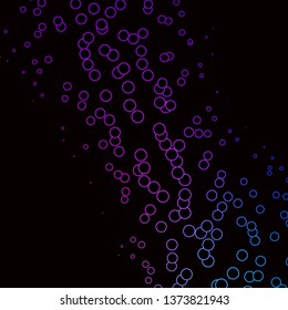 Dark Pink, Blue vector template with circles. Abstract colorful disks on simple gradient background. Pattern for wallpapers, curtains.