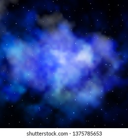 Dark Pink, Blue vector template with neon stars. Modern geometric abstract illustration with stars. Theme for cell phones.
