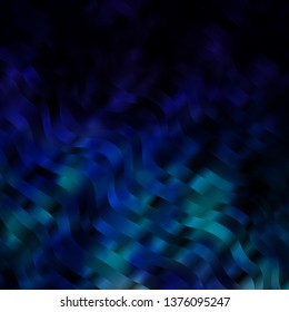 Dark Pink, Blue vector template with curved lines. Bright sample with colorful bent lines, shapes. Best design for your ad, poster, banner.
