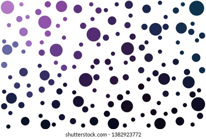 Dark Pink, Blue vector  template with circles. Glitter abstract illustration with blurred drops of rain. Pattern for futuristic ad, booklets.
