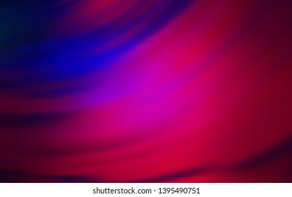 Dark Pink, Blue vector template with bent lines. Geometric illustration in abstract style with gradient.  Brand new design for your ads, poster, banner.