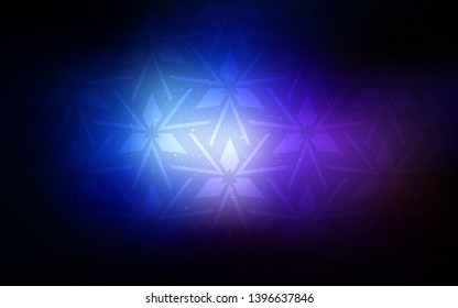 Dark Pink, Blue vector template with crystals, triangles. Decorative design in abstract style with triangles. Pattern for websites.