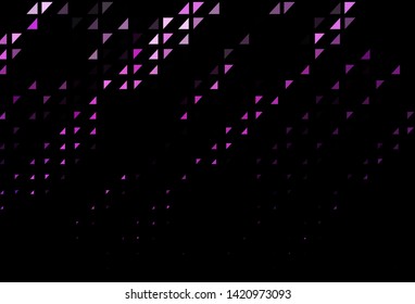 Dark Pink, Blue vector template with circles. Abstract illustration with colored bubbles in nature style. Pattern of water, rain drops.