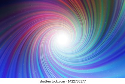 Dark Pink, Blue vector template with space stars. Shining colored illustration with bright astronomical stars. Pattern for futuristic ad, booklets.