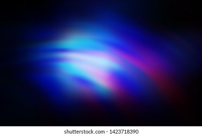 Dark Pink, Blue vector template with wry lines. Colorful illustration in abstract style with gradient. Pattern for your business design.