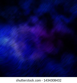 Dark Pink, Blue vector template with curved lines. Illustration in halftone style with gradient curves. Pattern for websites, landing pages.