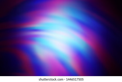 Dark Pink, Blue vector template with lines. An elegant bright illustration with gradient. Template for cell phone screens.