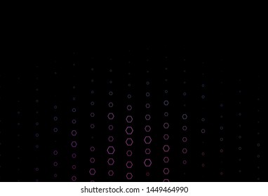 Dark Pink, Blue vector template in hexagonal style. Glitter abstract illustration in hexagonal style. Pattern for texture of wallpapers.