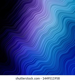 Dark Pink, Blue vector template with curved lines. Colorful illustration in circular style with lines. Pattern for ads, commercials.