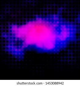 Dark Pink, Blue vector template with circles. Colorful illustration with gradient dots in nature style. Design for your commercials.