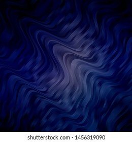 Dark Pink, Blue vector template with lines. Illustration in halftone style with gradient curves. Pattern for ads, commercials.