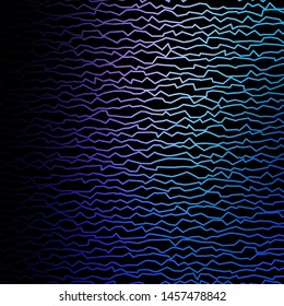 Dark Pink, Blue vector template with wry lines. Abstract illustration with bandy gradient lines. Pattern for websites, landing pages.