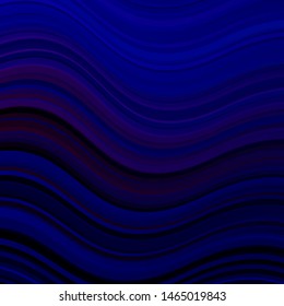 Dark Pink, Blue vector template with wry lines. Bright illustration with gradient circular arcs. Pattern for booklets, leaflets.