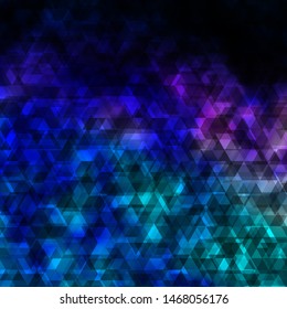 Dark Pink, Blue vector template with lines, triangles. Colorful illustration with triangles in simple style. Template for landing pages.