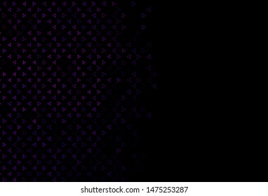 Dark Pink, Blue vector template with crystals, triangles. Triangles on abstract background with colorful gradient. Smart design for your business advert.