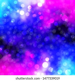 Dark Pink, Blue vector template with circles. Illustration with set of shining colorful abstract spheres. Design for posters, banners.