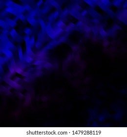 Dark Pink, Blue vector template with wry lines. Bright sample with colorful bent lines, shapes. Best design for your posters, banners.