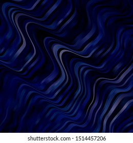 Dark Pink, Blue vector template with lines. Illustration in halftone style with gradient curves. Pattern for ads, commercials.
