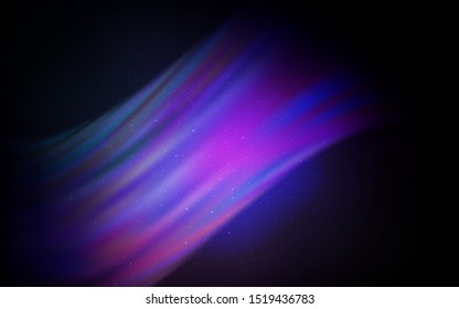 Dark Pink, Blue vector template with space stars. Shining illustration with sky stars on abstract template. Pattern for astronomy websites.