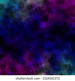 Dark Pink, Blue vector template with crystals, triangles. Modern abstract illustration with colorful triangles. Pattern for commercials.