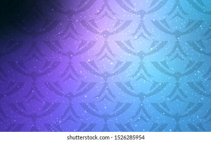 Dark Pink, Blue vector template with crystals, triangles. Illustration with set of colorful triangles. Smart design for your adverts.