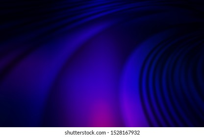 Dark Pink, Blue vector template with wry lines. Creative illustration in halftone style with gradient. A new texture for your  ad, booklets, leaflets.