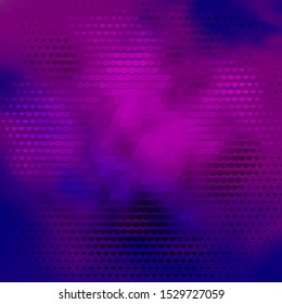 Dark Pink, Blue vector template with circles. Abstract decorative design in gradient style with bubbles. New template for your brand book.
